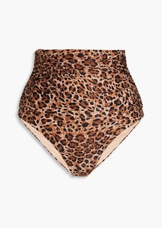 Melissa Odabash - Ancona leopard-print high-rise bikini briefs - Animal print - IT 38