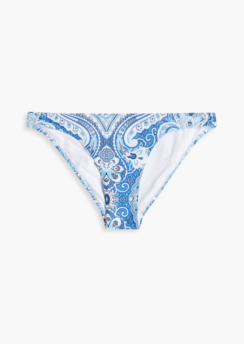 Melissa Odabash - Barbados paisley-print low-rise bikini briefs - Blue - IT 42