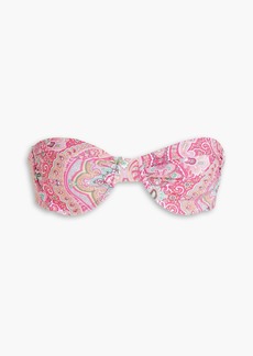 Melissa Odabash - Barbados paisley-print underwired bandeau bikini top - Pink - IT 42