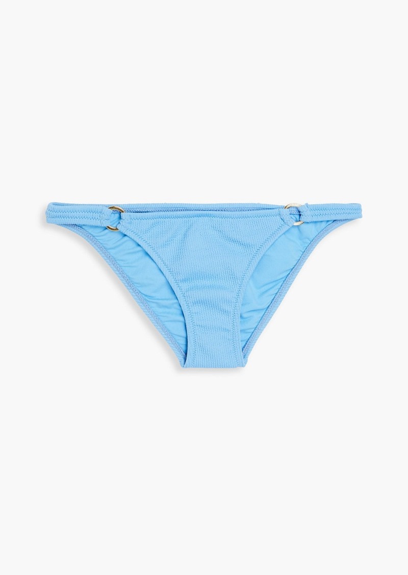 Melissa Odabash - Bari ribbed low-rise bikini briefs - Blue - IT 38