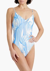 Melissa Odabash - Bora Bora printed swimsuit - Blue - IT 38