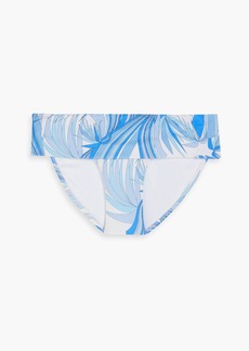 Melissa Odabash - Brussels printed mid-rise bikini briefs - Blue - IT 38