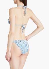 Melissa Odabash - Cancun paisley-print low-rise bikini briefs - Blue - IT 46