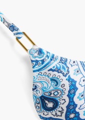 Melissa Odabash - Cancun paisley-print triangle bikini top - Blue - IT 44