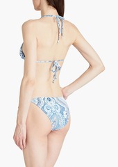 Melissa Odabash - Cancun paisley-print triangle bikini top - Blue - IT 40