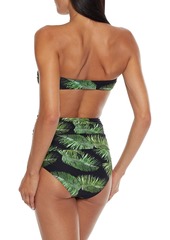 Melissa Odabash - Caribe ruched printed high-rise bikini briefs - Black - IT 38