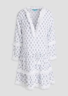 Melissa Odabash - Claudia tiered printed cotton coverup - White - XS