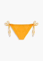 Melissa Odabash - Egypt ruched low-rise bikini briefs - Orange - IT 40