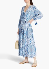 Melissa Odabash - Gabby printed voile kaftan - Brown - XS