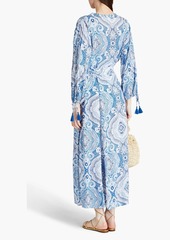 Melissa Odabash - Gabby printed voile kaftan - Brown - XS