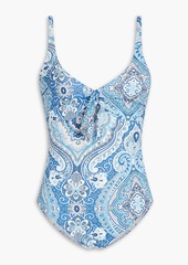 Melissa Odabash - Lisbon knotted paisley-print underwired swimsuit - Pink - IT 40