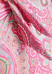 Melissa Odabash - Lisbon knotted paisley-print underwired swimsuit - Pink - IT 40