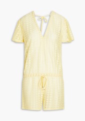 Melissa Odabash - Lola crochet-knit playsuit - Yellow - XS