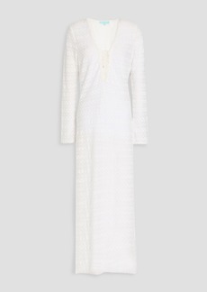 Melissa Odabash - Maddison lace-up crochet midi dress - White - XS