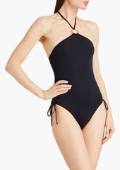 Melissa Odabash - Madeira ring-embellished halterneck swimsuit - Black - IT 40