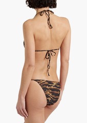 Melissa Odabash - Miami tiger-print triangle bikini top - Animal print - IT 38