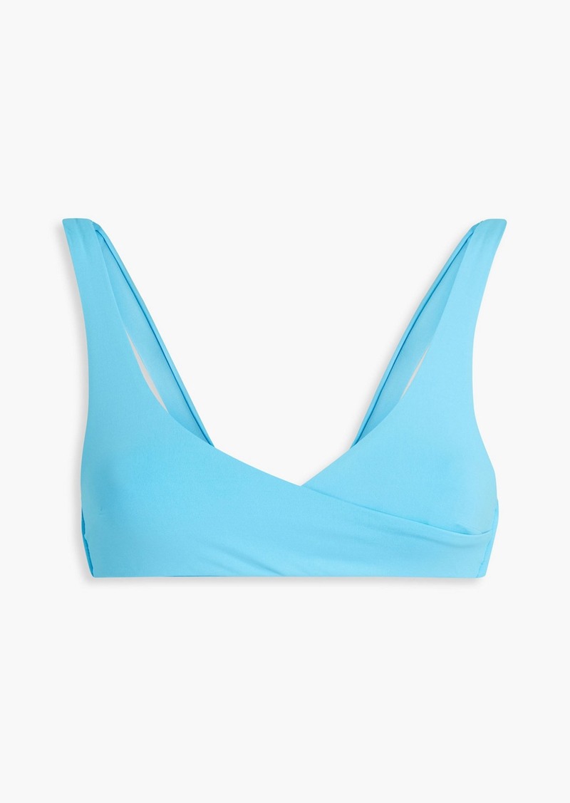 Melissa Odabash - Orlando wrap-effect bikini top - Blue - IT 38