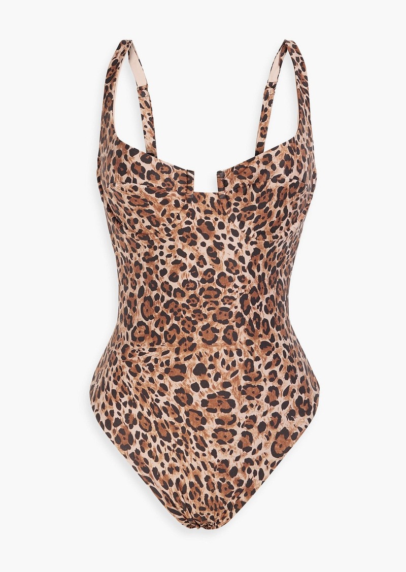 Melissa Odabash - Sanremo leopard-print underwired swimsuit - Animal print - IT 38