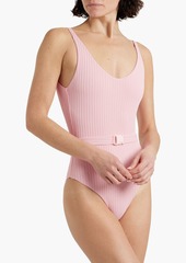 Melissa Odabash - St. Tropez belted ribbed swimsuit - Pink - IT 44