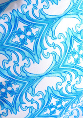 Melissa Odabash - Tortola ring-embellished printed bandeau bikini top - Blue - IT 40