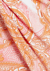 Melissa Odabash - Zanzibar twisted paisley-print halterneck swimsuit - Pink - IT 38