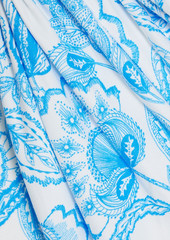 Melissa Odabash - Zanzibar twisted printed halterneck swimsuit - Blue - IT 38