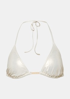 Melissa Odabash Andorra triangle metallic bikini top