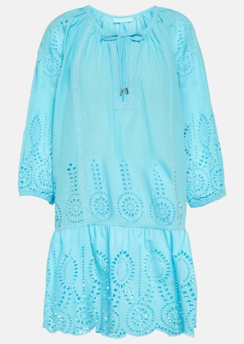 Melissa Odabash Ashley broderie anglaise cotton kaftan