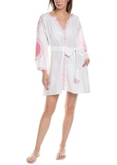 Melissa Odabash Cathy Linen-Blend Mini Dress