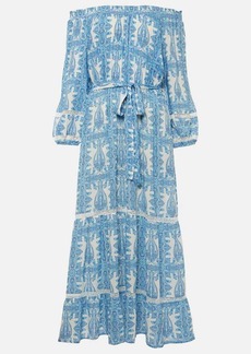 Melissa Odabash Eclipse printed off-shoulder midi dress