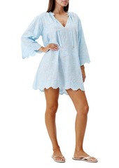 Melissa Odabash Lucy Broderie Anglaise Cover-Up Minidress