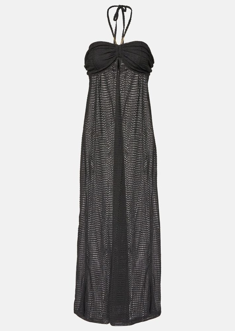 Melissa Odabash Mila halterneck knit maxi dress