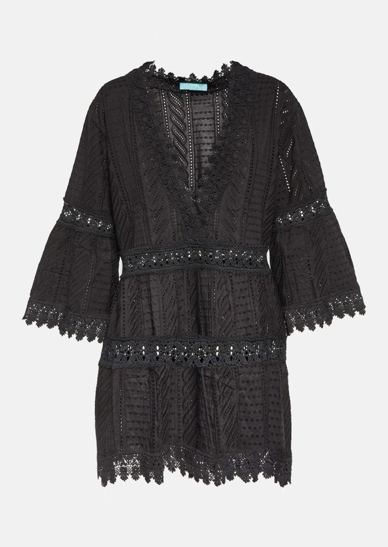 Melissa Odabash Victoria embroidered cotton minidress