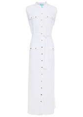 Melissa Odabash - Charlene snap-detailed woven maxi dress - White - S