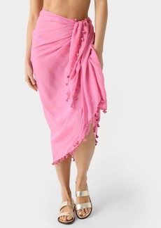 Melissa Odabash Tassel Trim Pareo In Pink