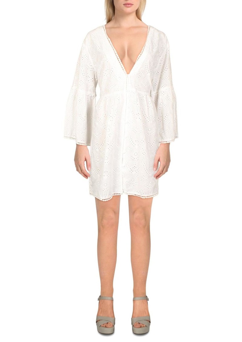 Melissa Odabash Womens Cotton Coverup Babydoll Dress