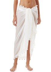 Melissa Odabash Tassel Cover-Up Pareo in White at Nordstrom
