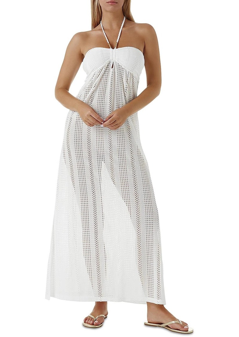 Melissa Odabash Womens Open Stitch Knit Maxi Dress