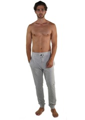 Members Only Jersey Knit Jogger Pant with Draw String - Heather Gray