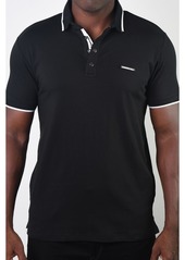 Members Only Men's Basic Short Sleeve Snap Button Polo