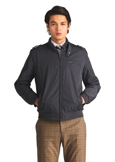 Members Only Men's Heavy Iconic Racer Quilted Lining & Slim Fit Jacket ( Grey )