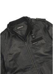 Members Only Men's Iconic Leather Jacket - Black