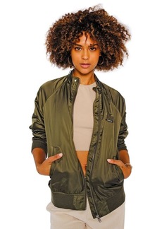 Members Only Women's Iconic Boyfriend Jacket with Satin Finish  Extra Small