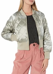 Members Only Women's Momo Quilted Bomber Jacket  S