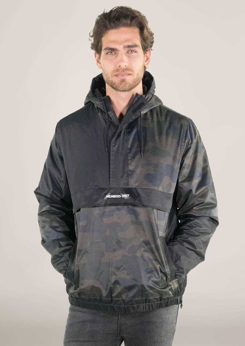 Members Only Men's Camo Popover Jacket