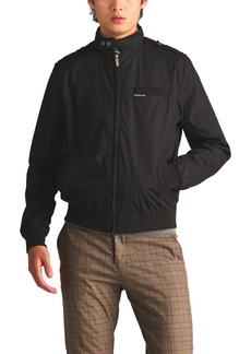Members Only Men's Classic Iconic Racer Jacket (Slim Fit) - Black