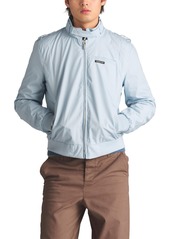 Members Only Men's Classic Iconic Racer Jacket (Slim Fit) - Light grey