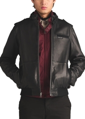 Members Only Men's Iconic Leather Jacket - Black