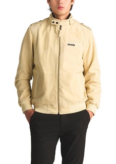 Members Only Men's Soft Suede Leather Iconic Jacket - Chamois