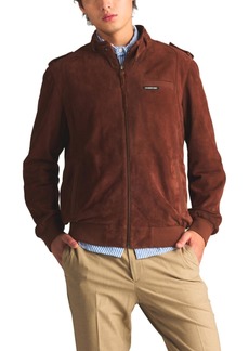 Members Only Men's Soft Suede Leather Iconic Jacket - Whiskey